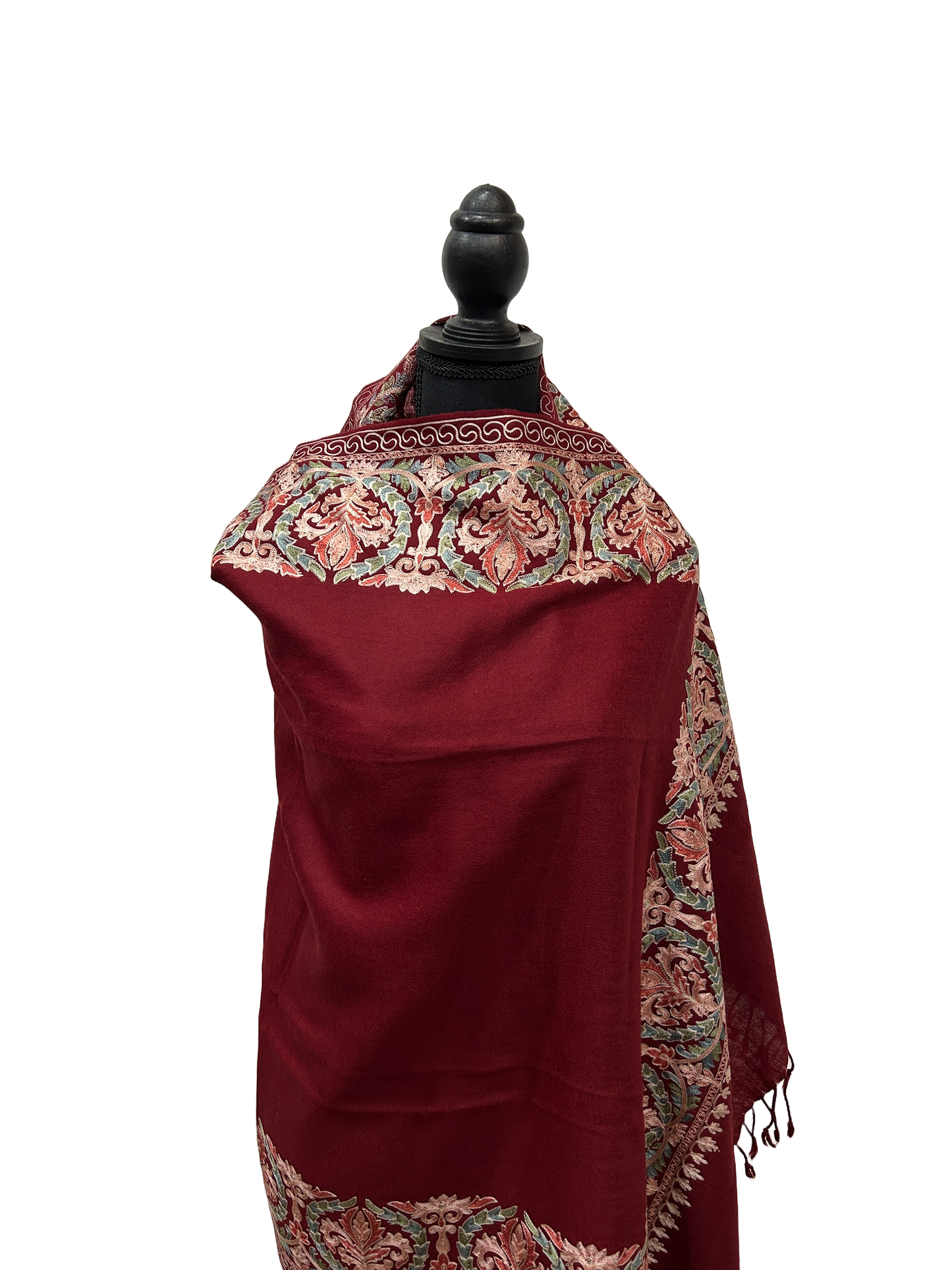 Tan/Copper Pure Wool - Embroidered