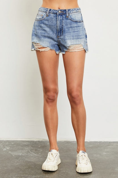 Blue Denim Shorts