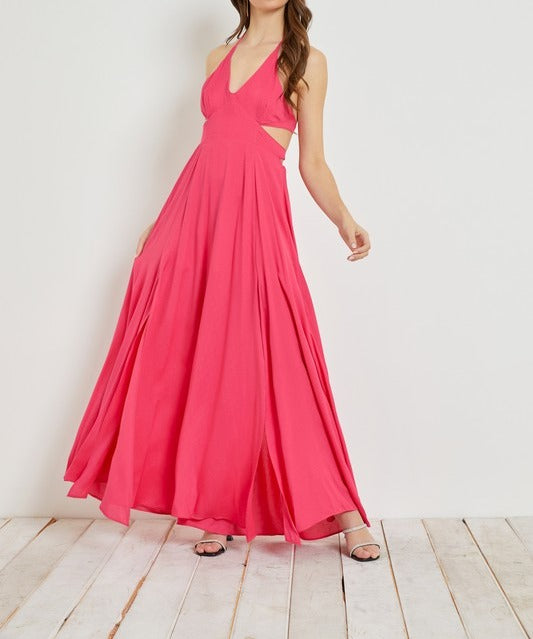 Pink Dress with Straps