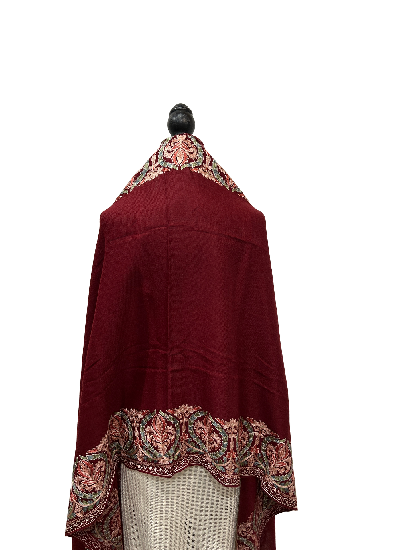 Tan/Copper Pure Wool - Embroidered