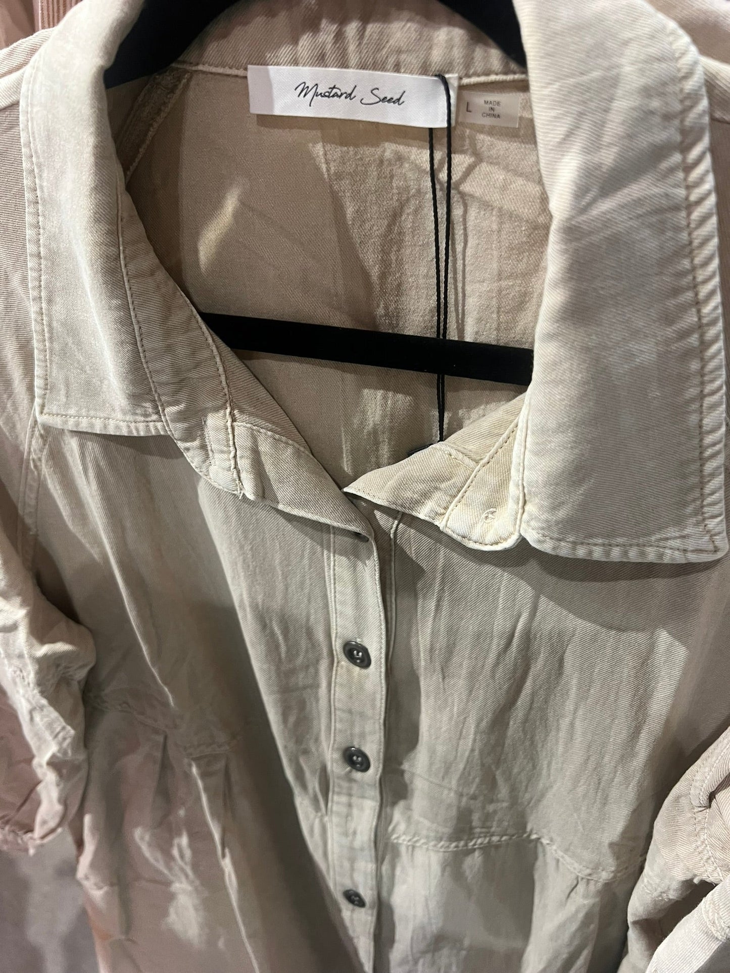 Tan Shirt Dress