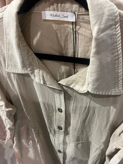 Tan Shirt Dress