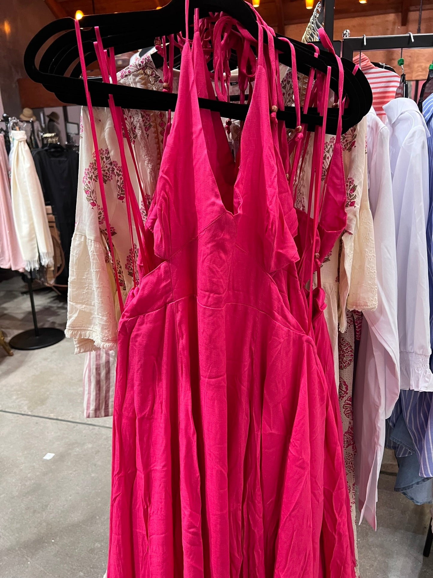 Pink Dress with Straps